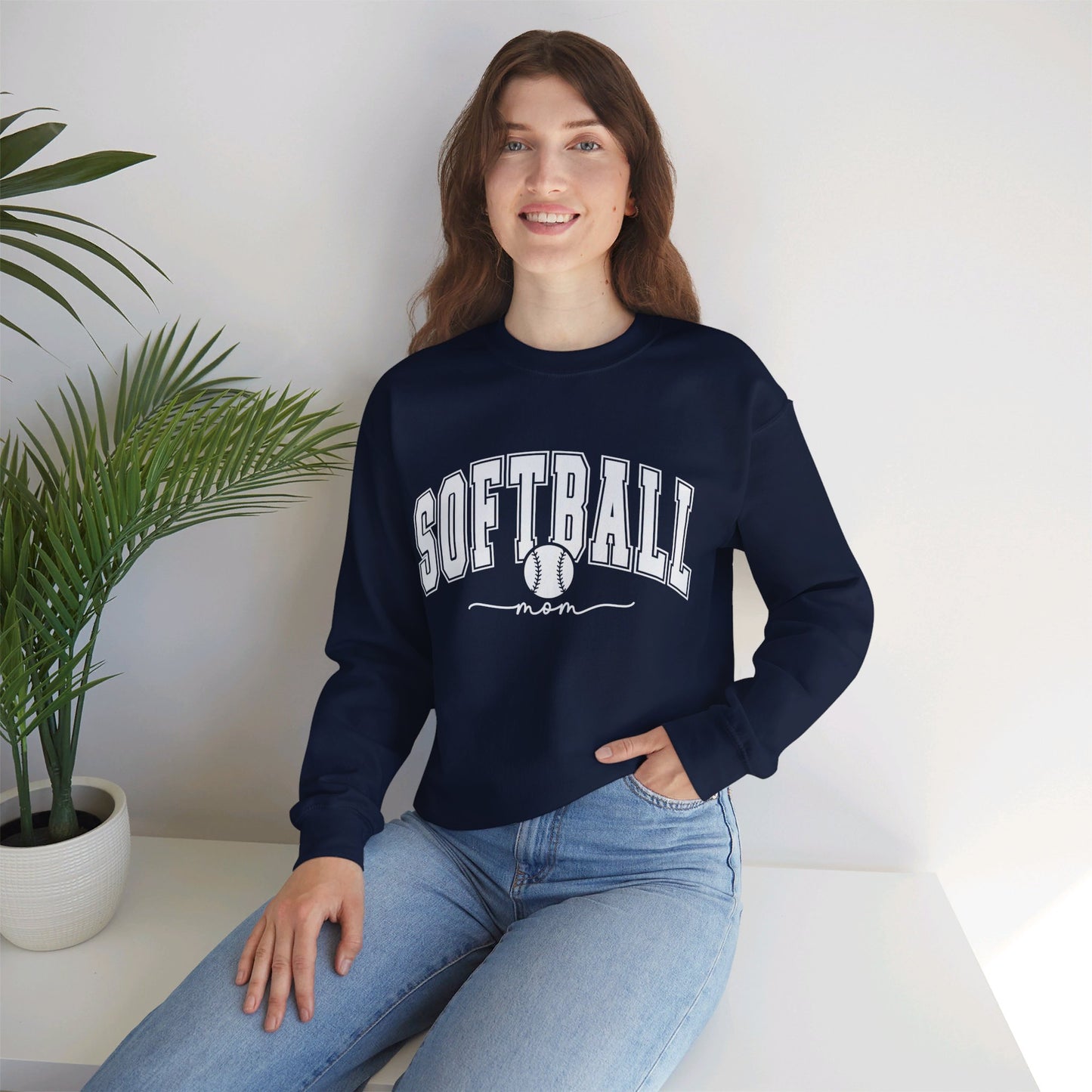 Crewneck softball mom 3