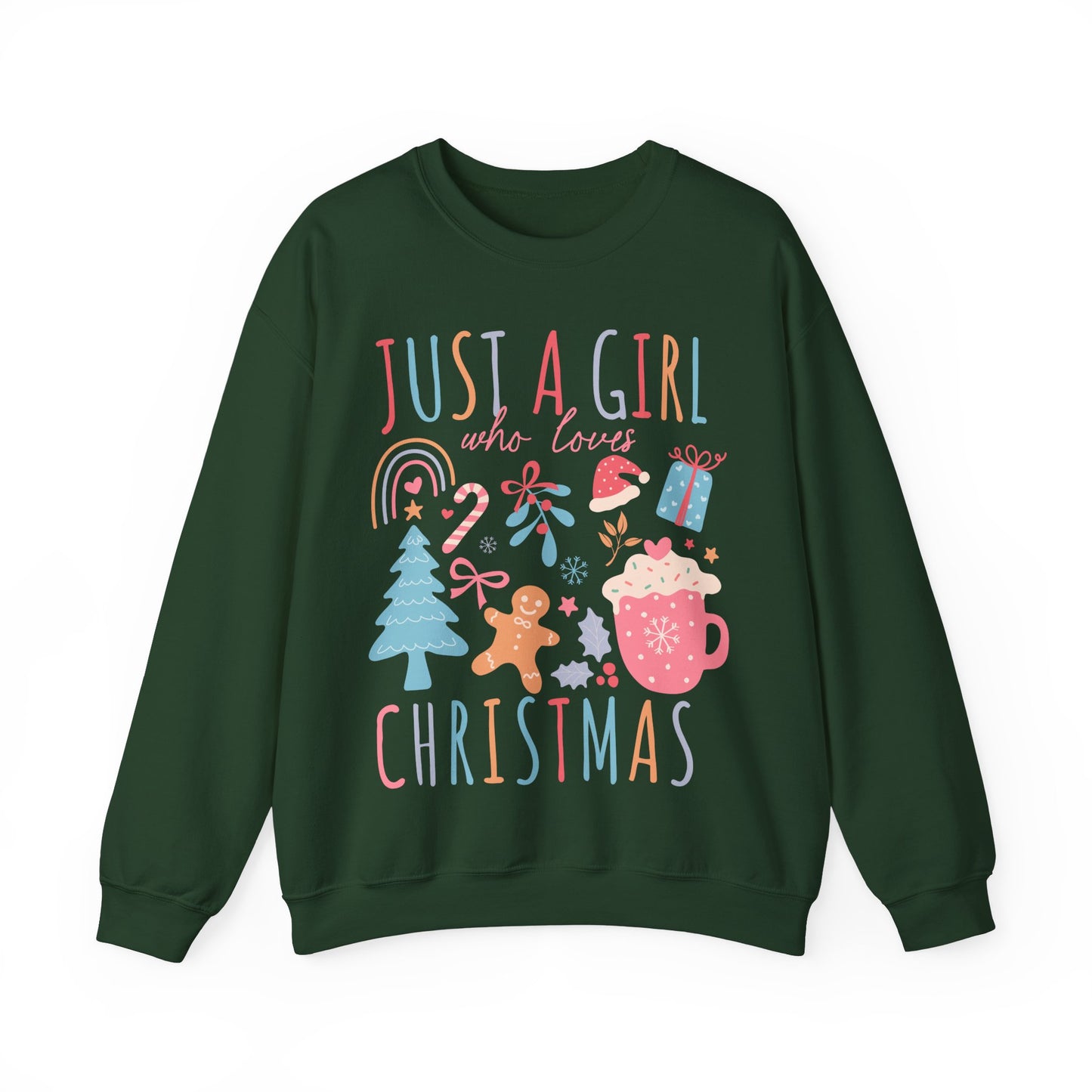 Crewneck just a girl.. christmas