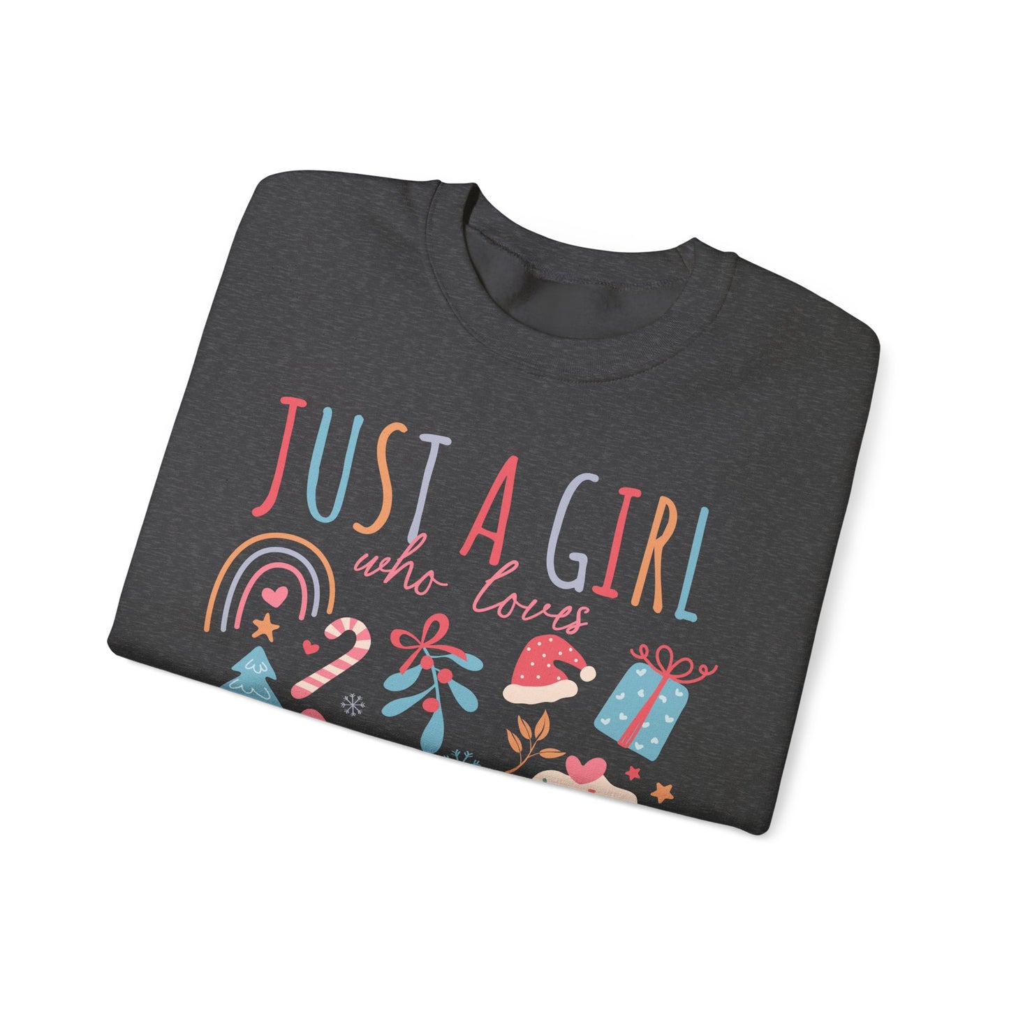 Crewneck just a girl.. christmas