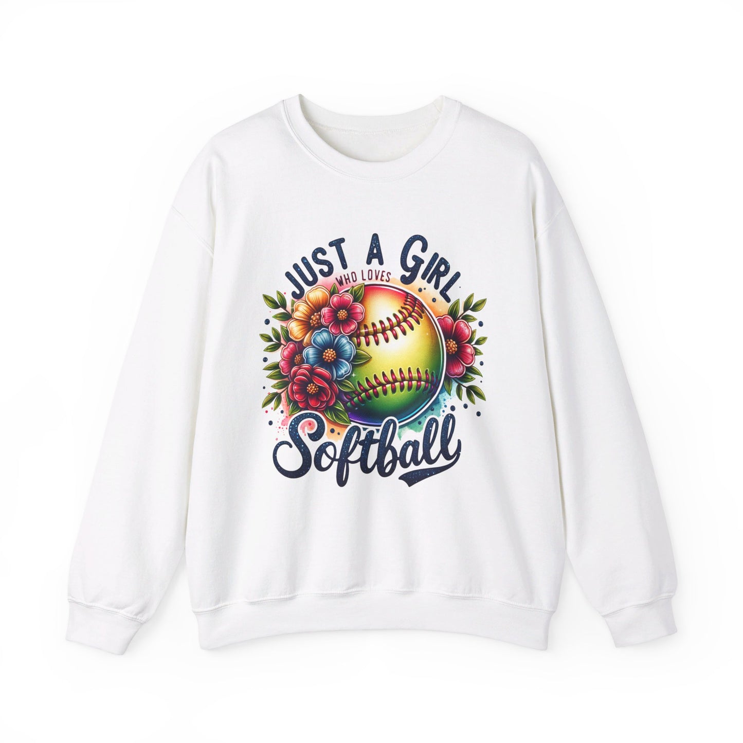 Crewneck just a girl softball