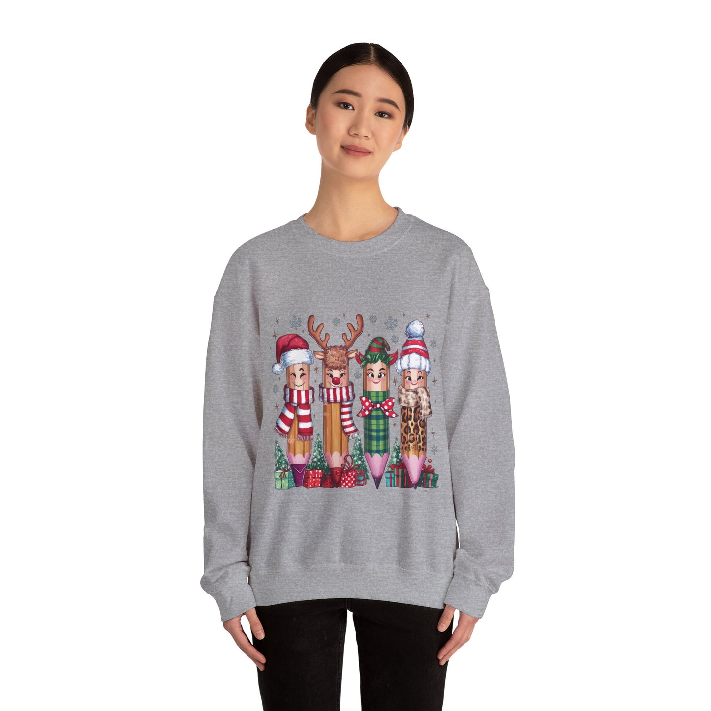 Crewneck pencil teacher noël