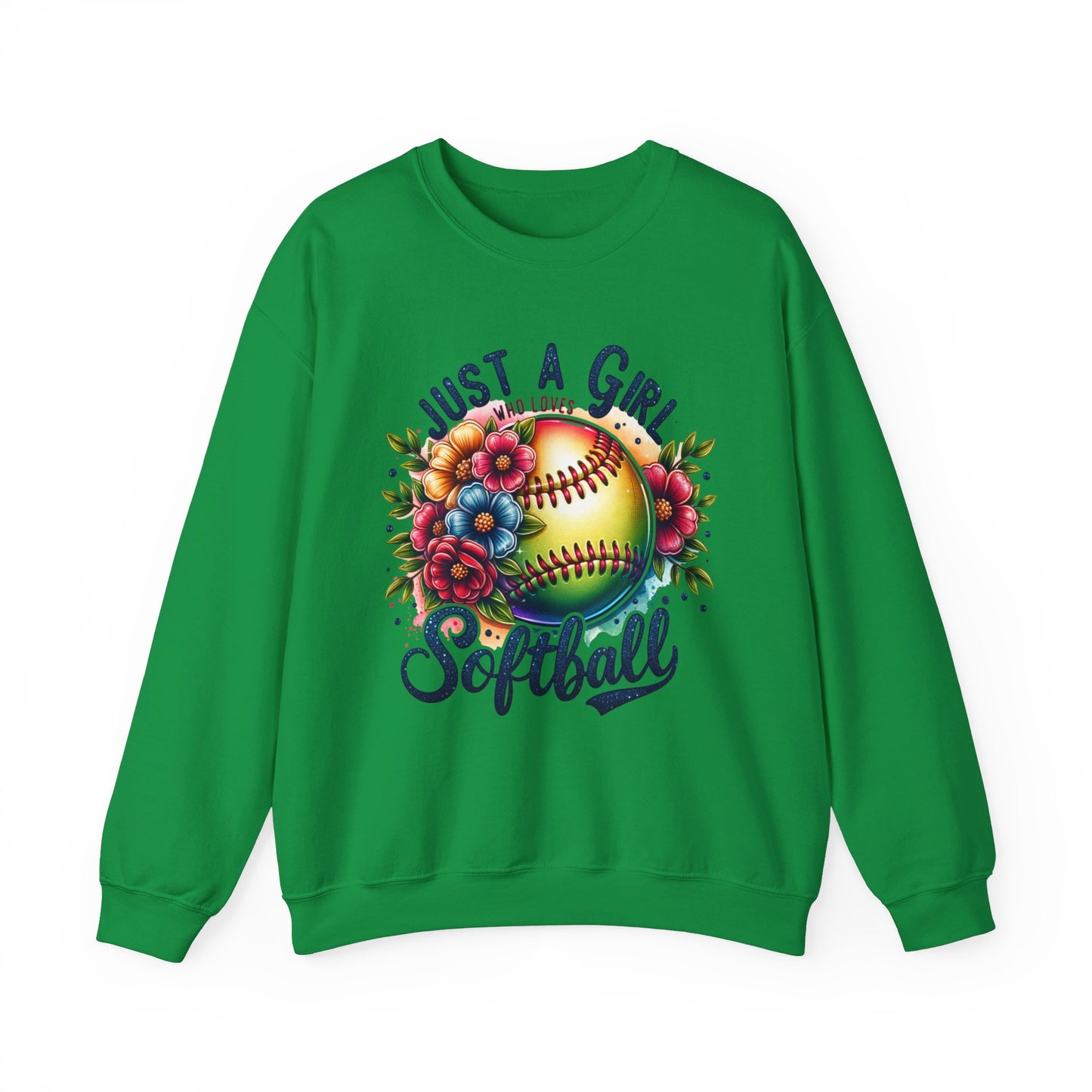 Crewneck just a girl softball