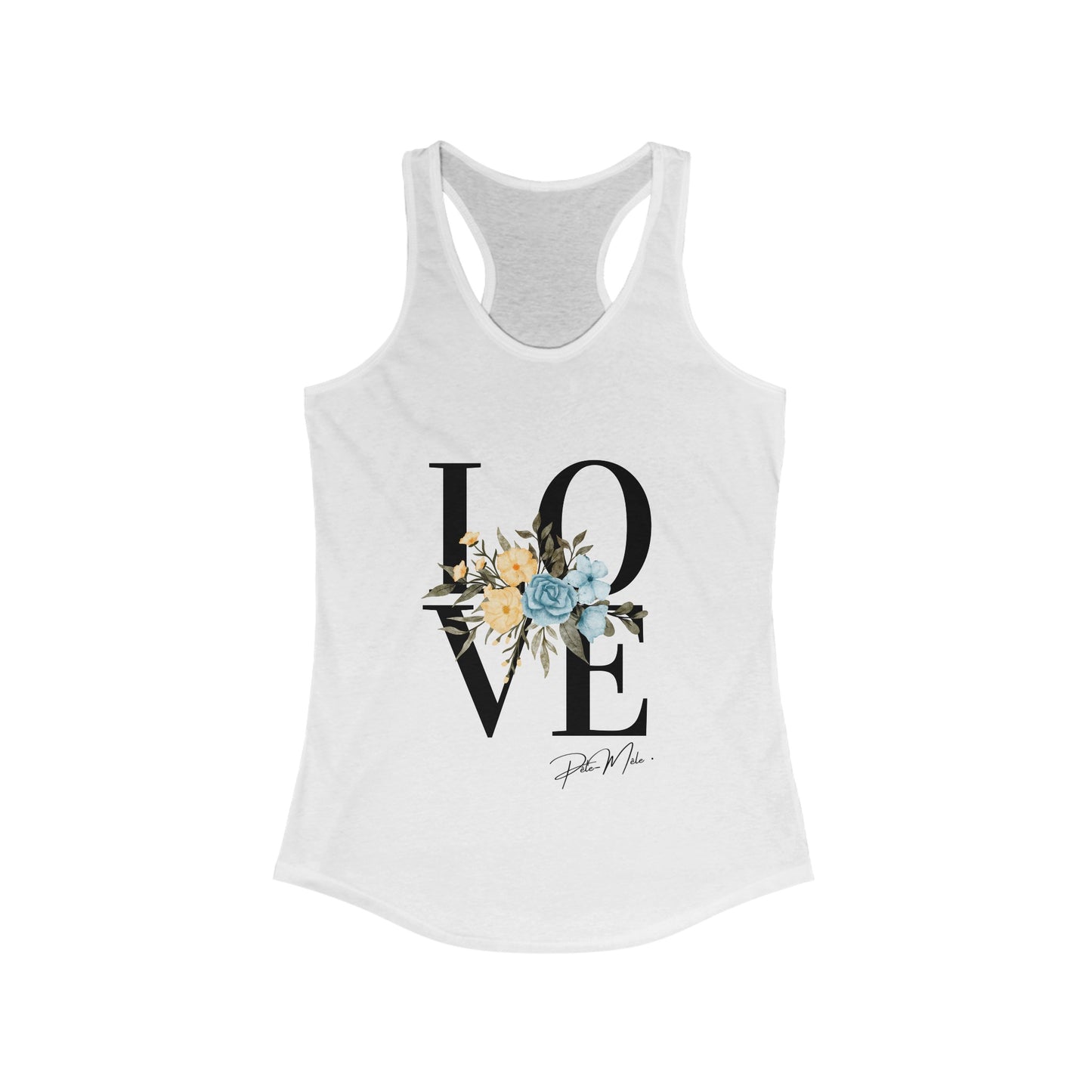 Racerback Tank love fleuri