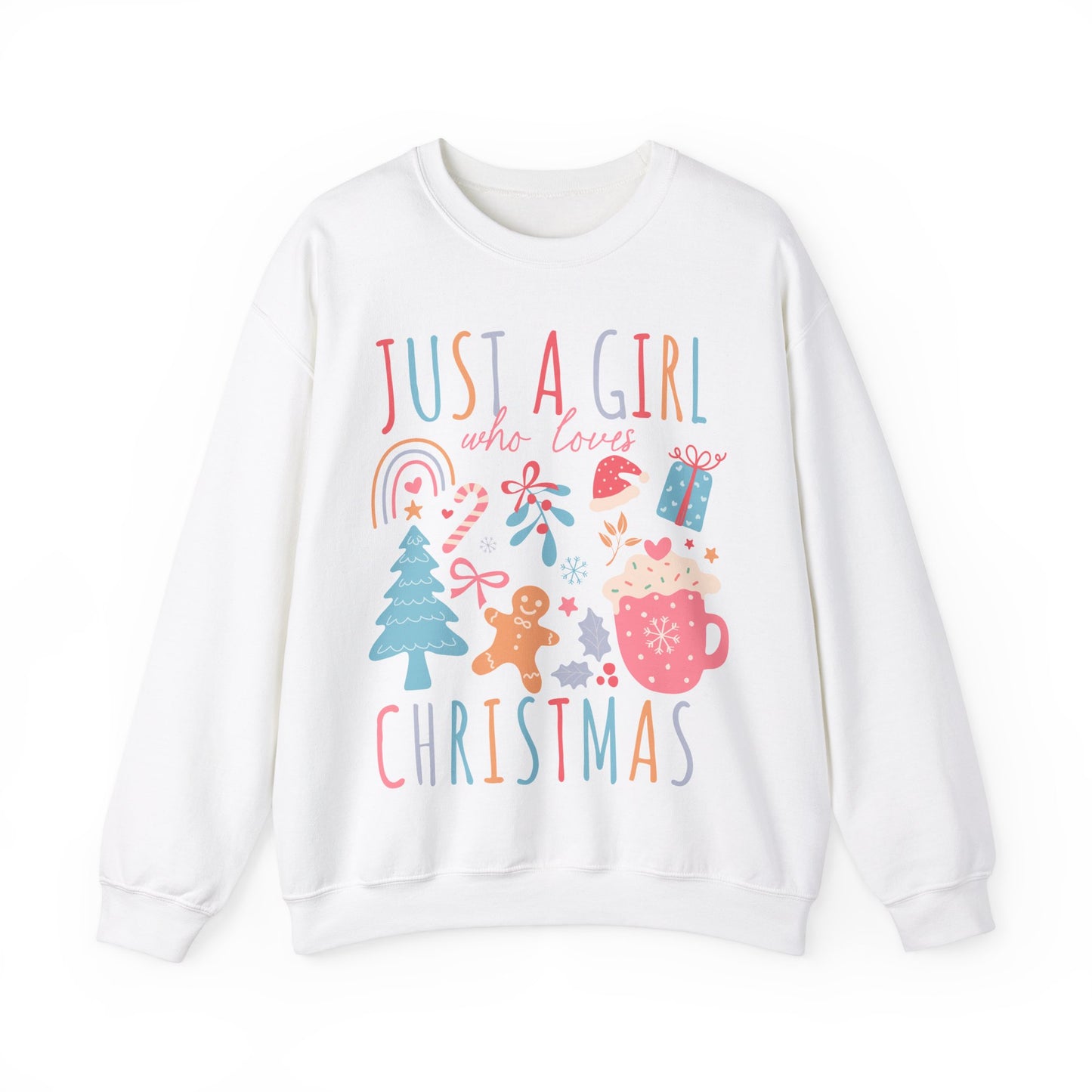 Crewneck just a girl.. christmas