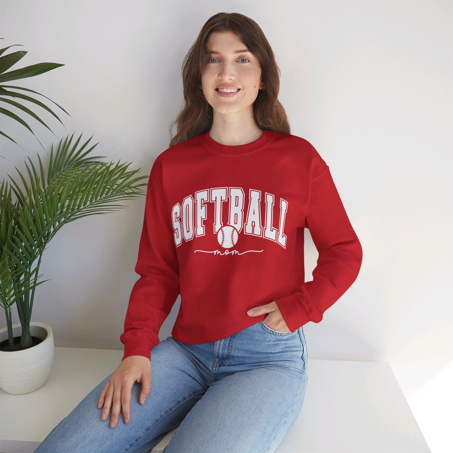 Crewneck softball mom 3