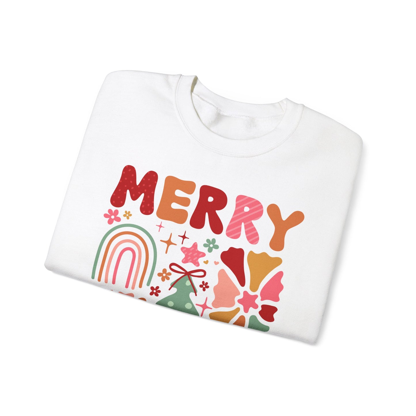 Crewneck merry christmas boho