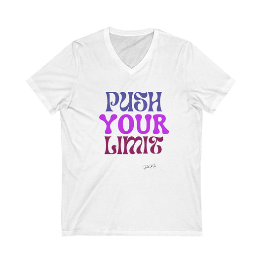 Unisexe V-Neck push your limit