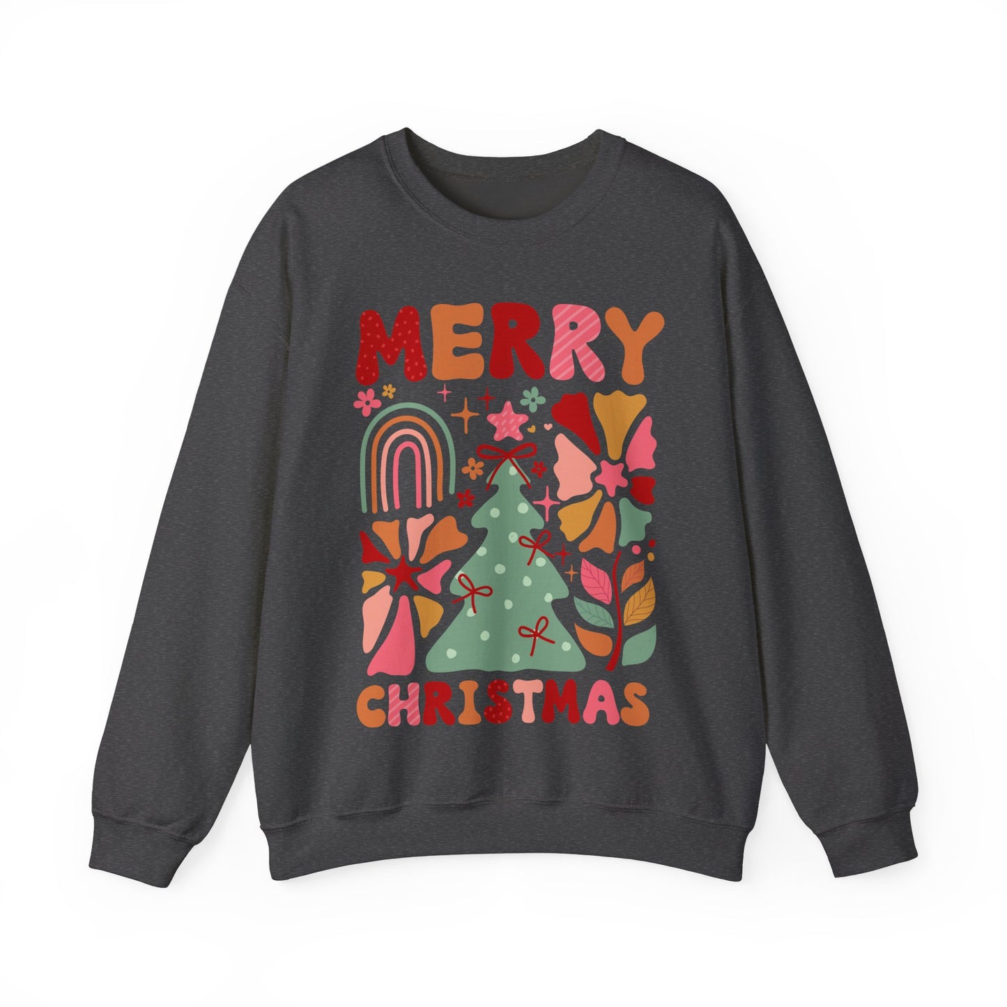 Crewneck merry christmas boho