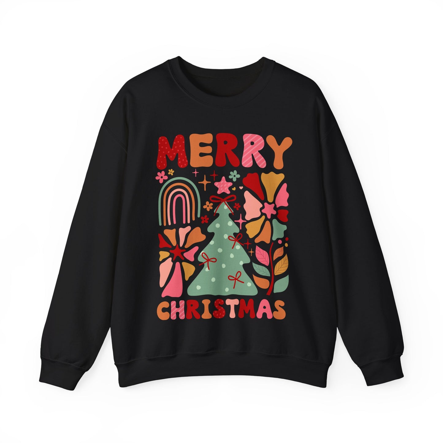 Crewneck merry christmas boho