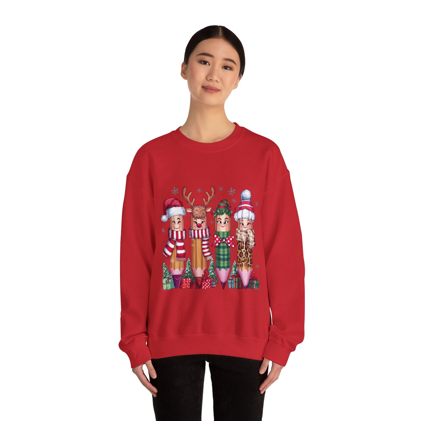 Crewneck pencil teacher noël