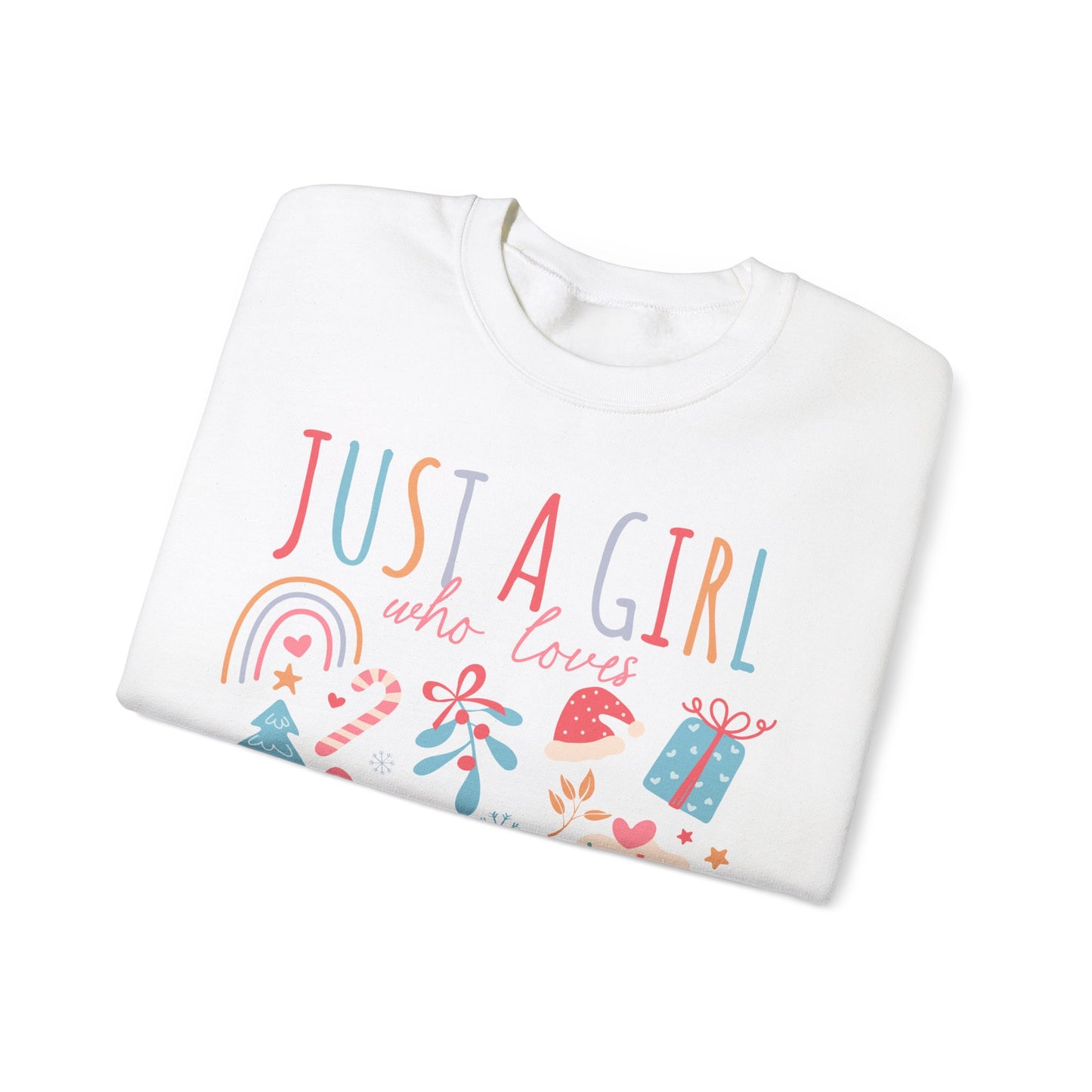 Crewneck just a girl.. christmas